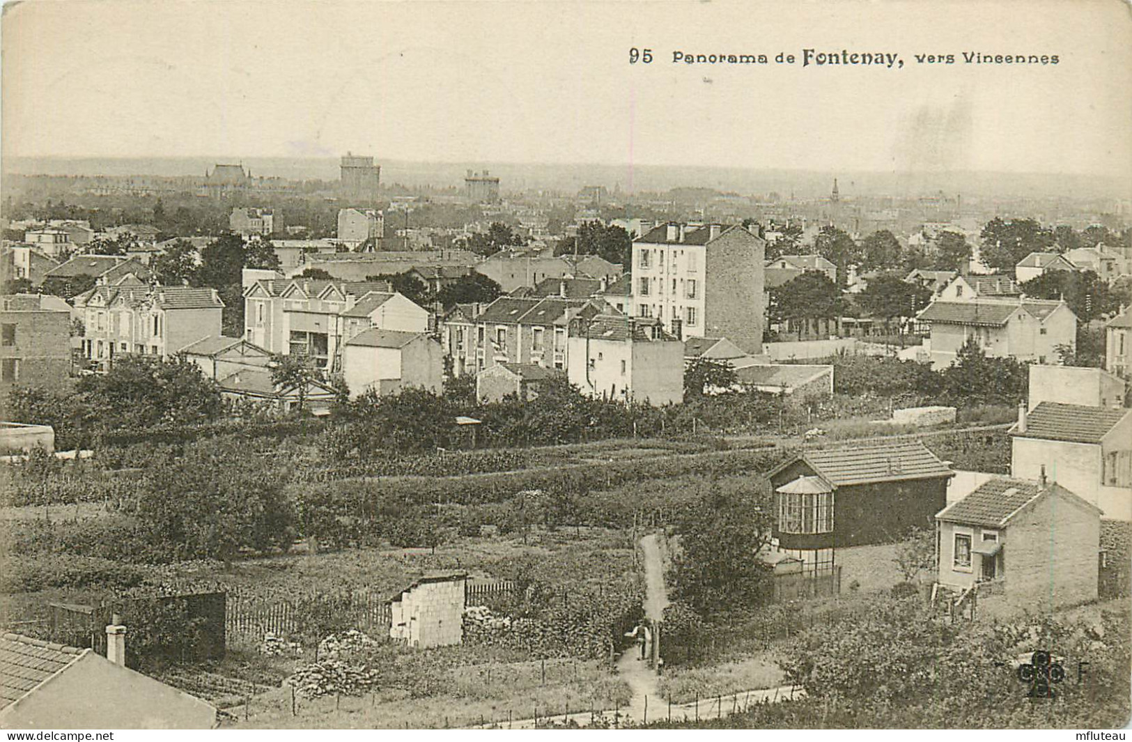 94* FONTENAY S/BOIS   Vue Generale  Vers Vincennes   RL13.1382 - Fontenay Sous Bois