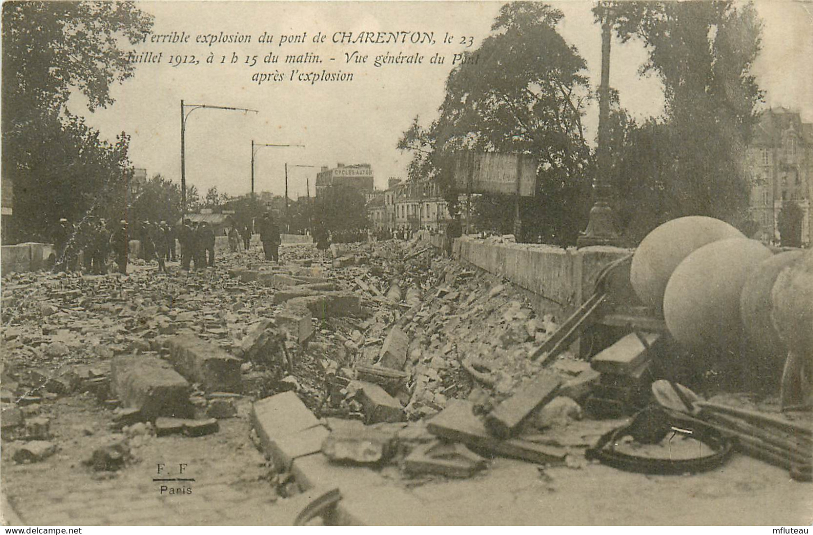 94* CHARENTON  Explosion 1912  Vue Du Pont Apres     RL13.1279 - Charenton Le Pont