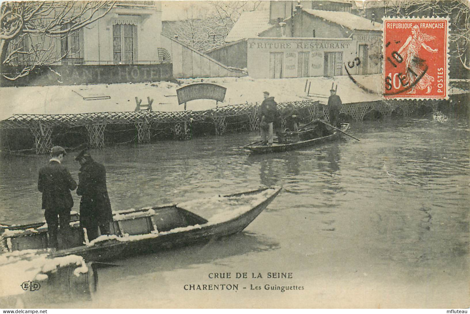 94* CHARENTON  Crues  Les Guinguettes    RL13.1269 - Charenton Le Pont