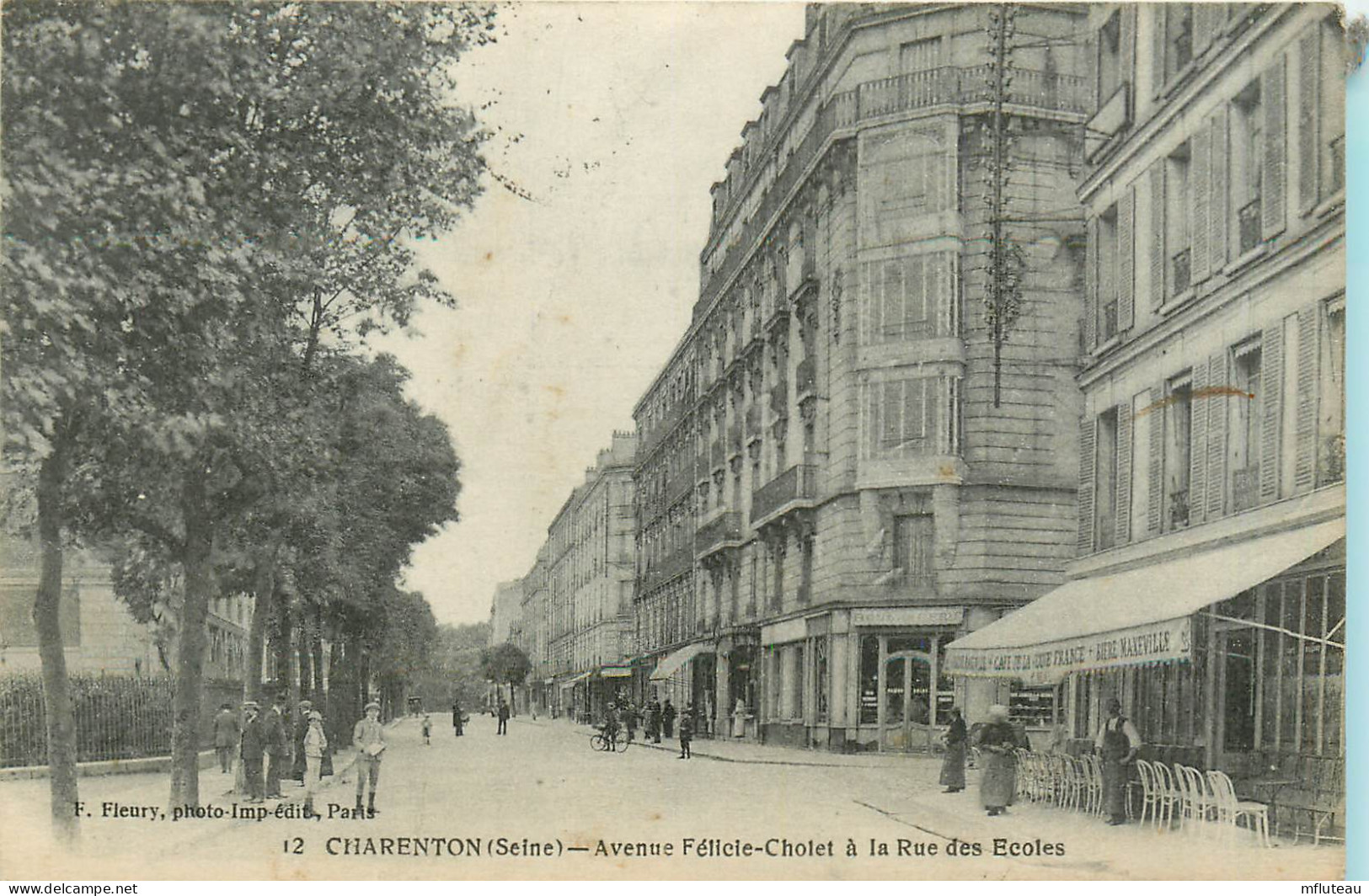 94* CHARENTON     Av Felicie Cholet  A La Rue Des Ecoles RL13.1265 - Charenton Le Pont