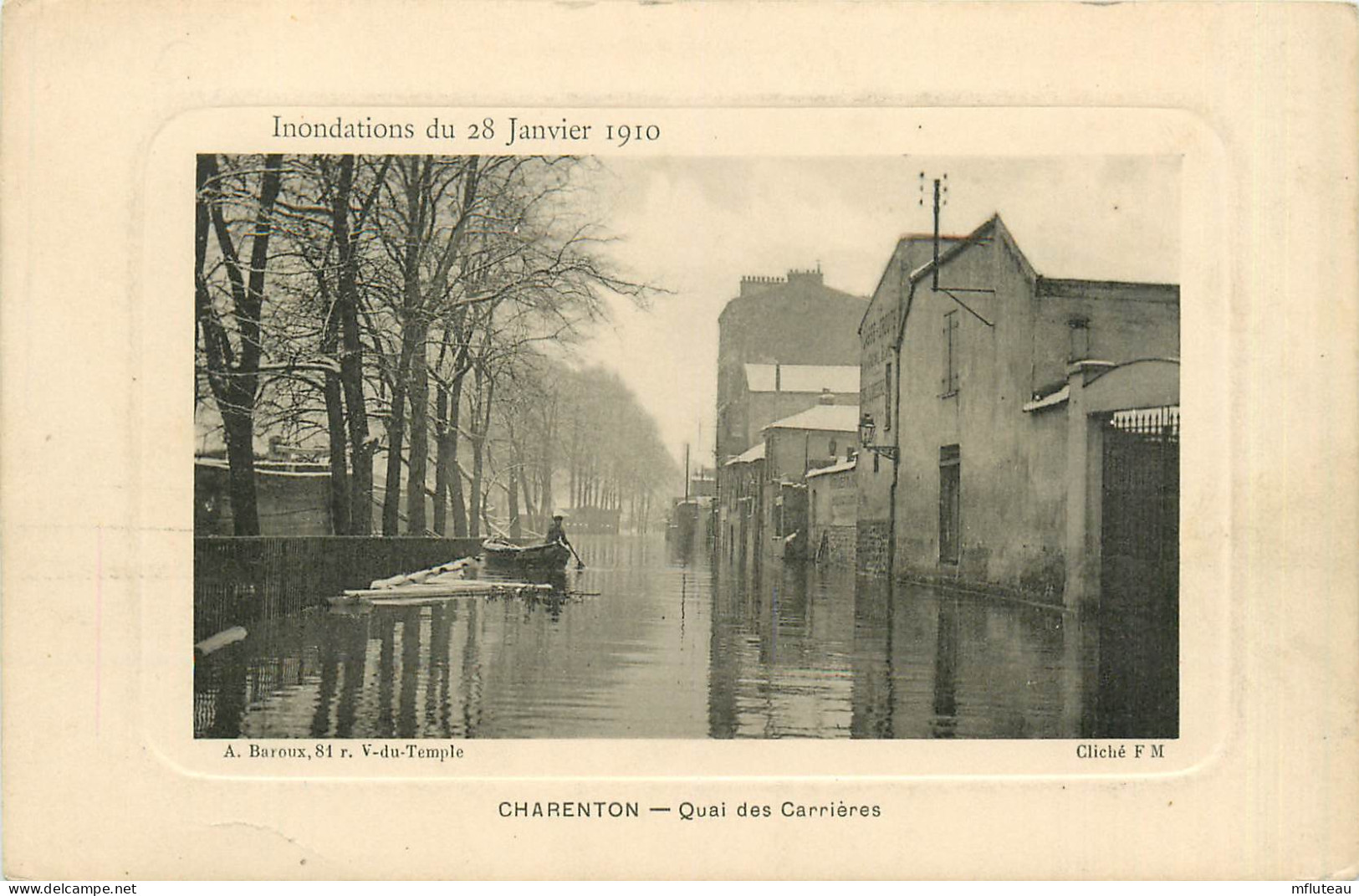 94* CHARENTON   Crue 1910  Quai Des Carrieres    RL13.1253 - Charenton Le Pont