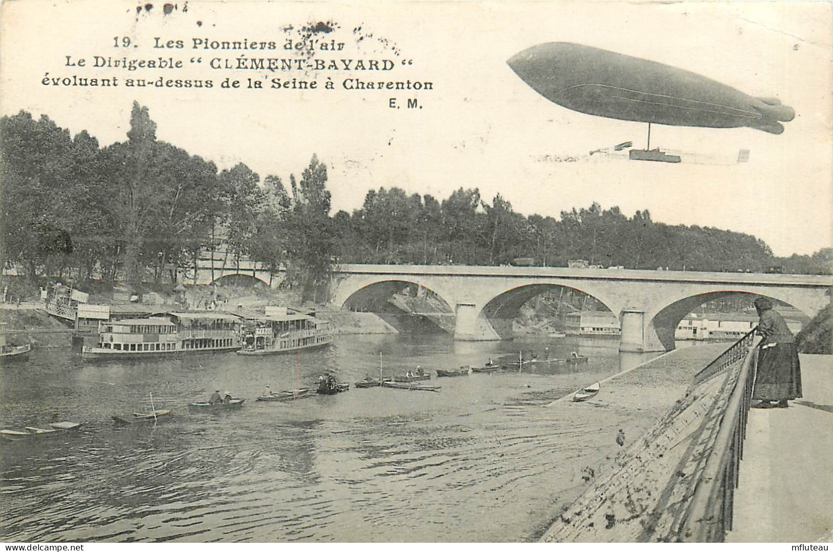 94* CHARENTON   Le Dirigeable « clement Gaillard »    RL13.1225 - Charenton Le Pont
