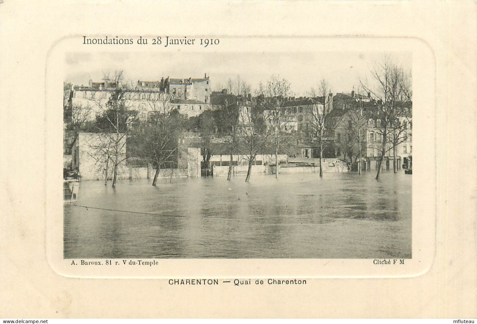 94* CHARENTON  Crue 1910  Quai De Charenton     RL13.1223 - Charenton Le Pont