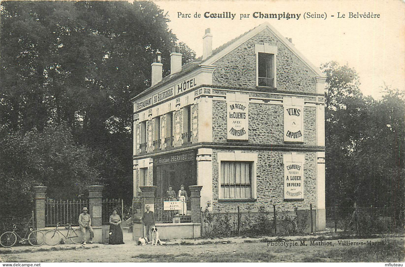 94* COEUILLY  Champigny   Le Belvedere  Hotel Restaurant     RL13.1211 - Other & Unclassified