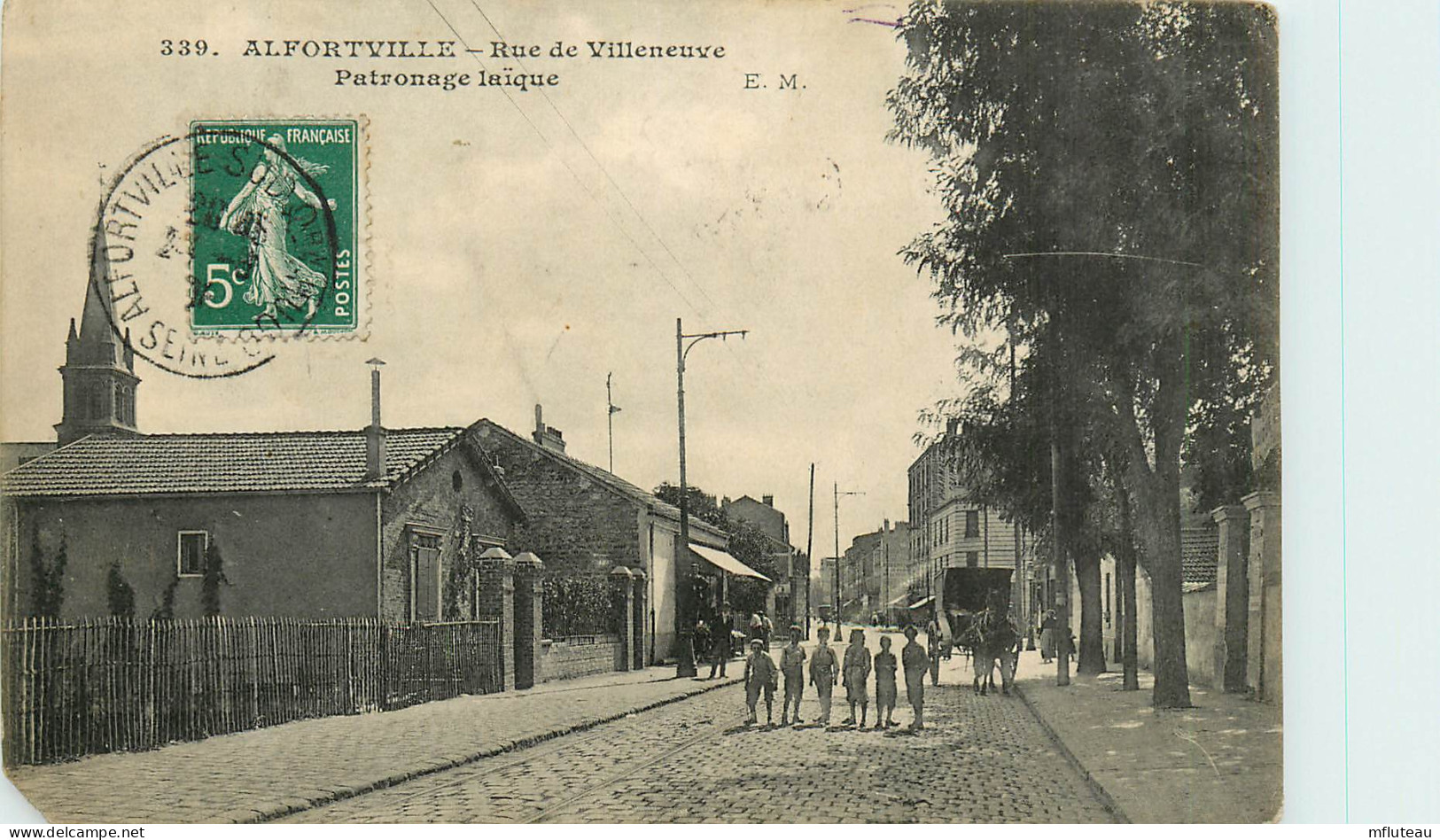 94* ALFORTVILLE  Rue Villeneuve  Patronnage Laique(coin Gauche Coupe)   RL13.1099 - Alfortville
