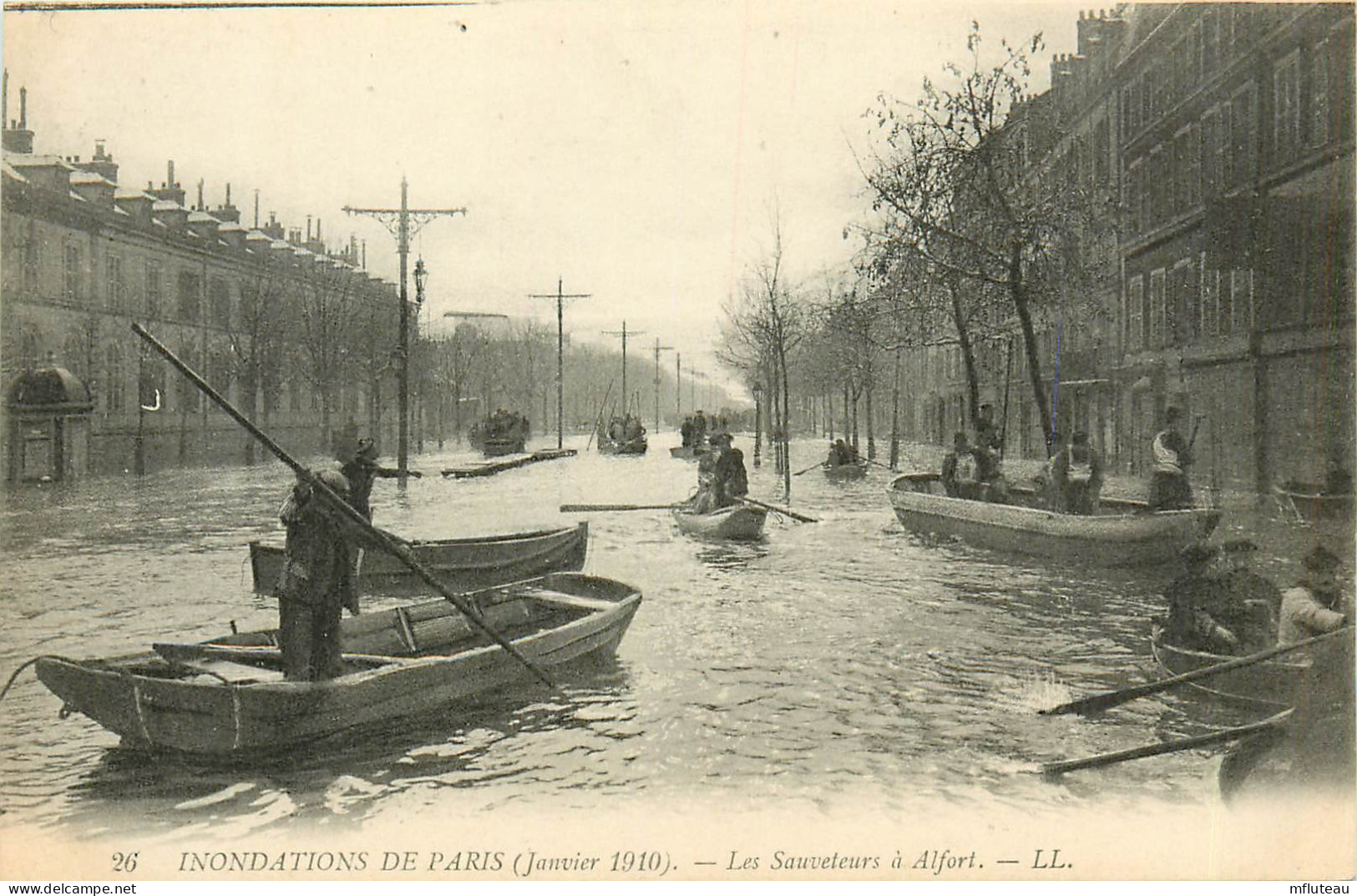 94* ALFORTVILLE Crue 1910  Les Sauveteurs A Alfort    RL13.1081 - Alfortville