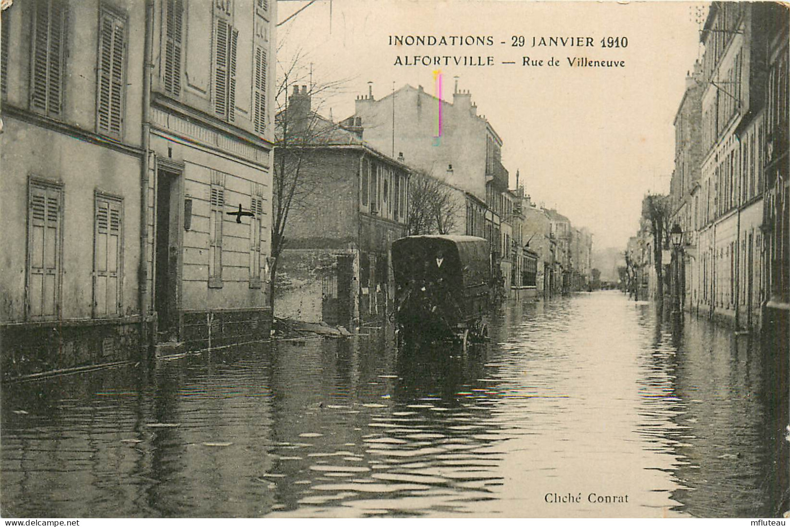 94* ALFORTVILLE Crue 1910 -  Rue De Villeneuve   RL13.1077 - Alfortville