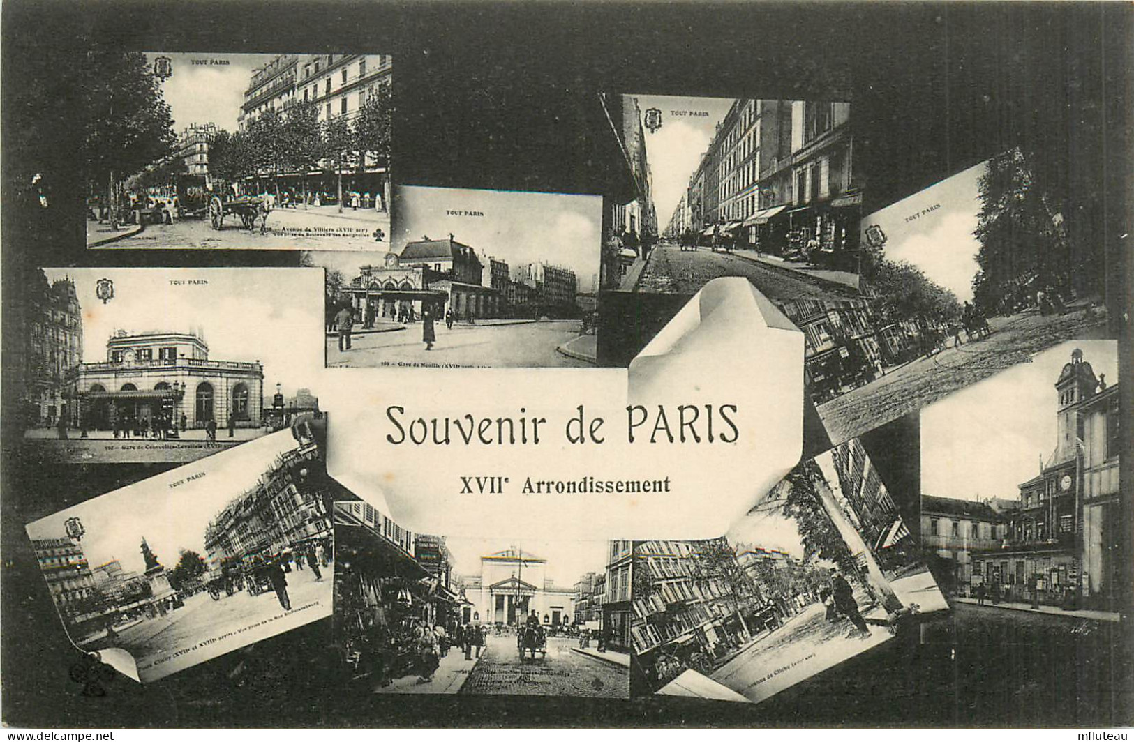 75* PARIS (17)    Souvenir  Multi-vues        RL27,0742 - Arrondissement: 15