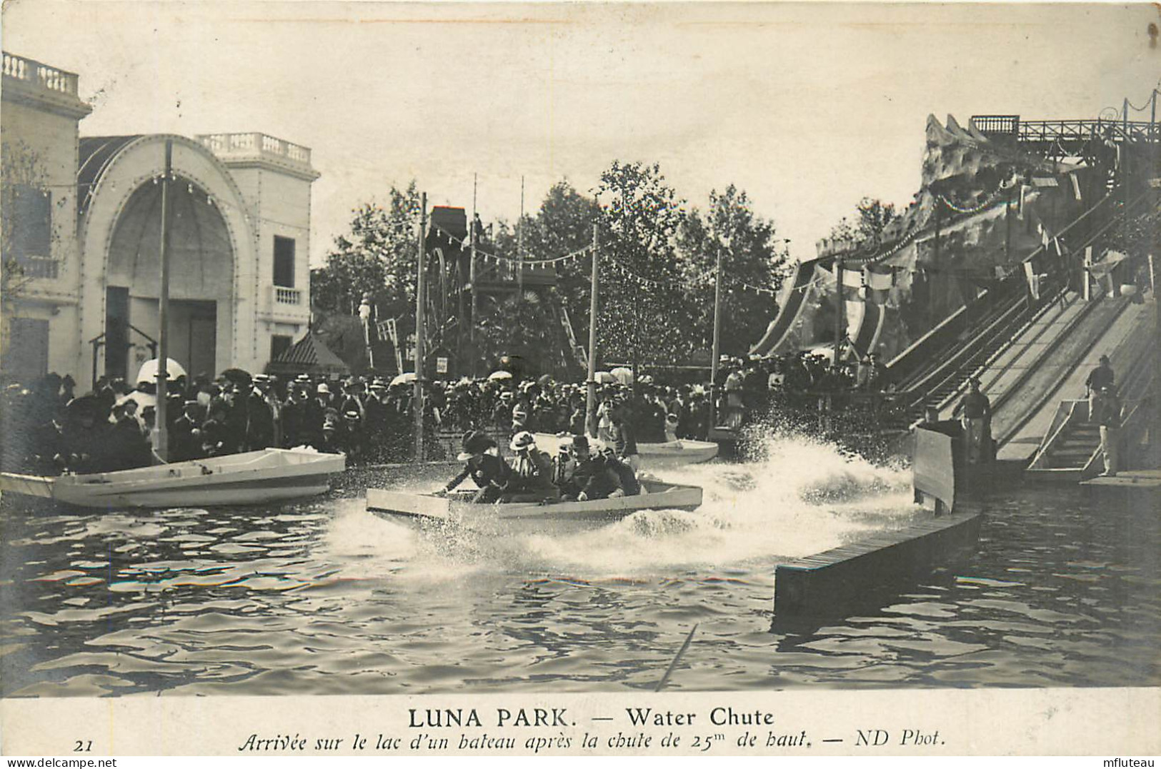 75* PARIS (17)  Luna Park  Water Chute  Arrivee D Un Bateau        RL27,0737 - Arrondissement: 15