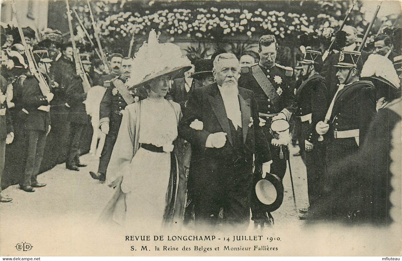 75* PARIS (16)    Revue De Longchamp 1910  La Reione Des Belges Et M. Fallieres      RL27,0696 - District 16