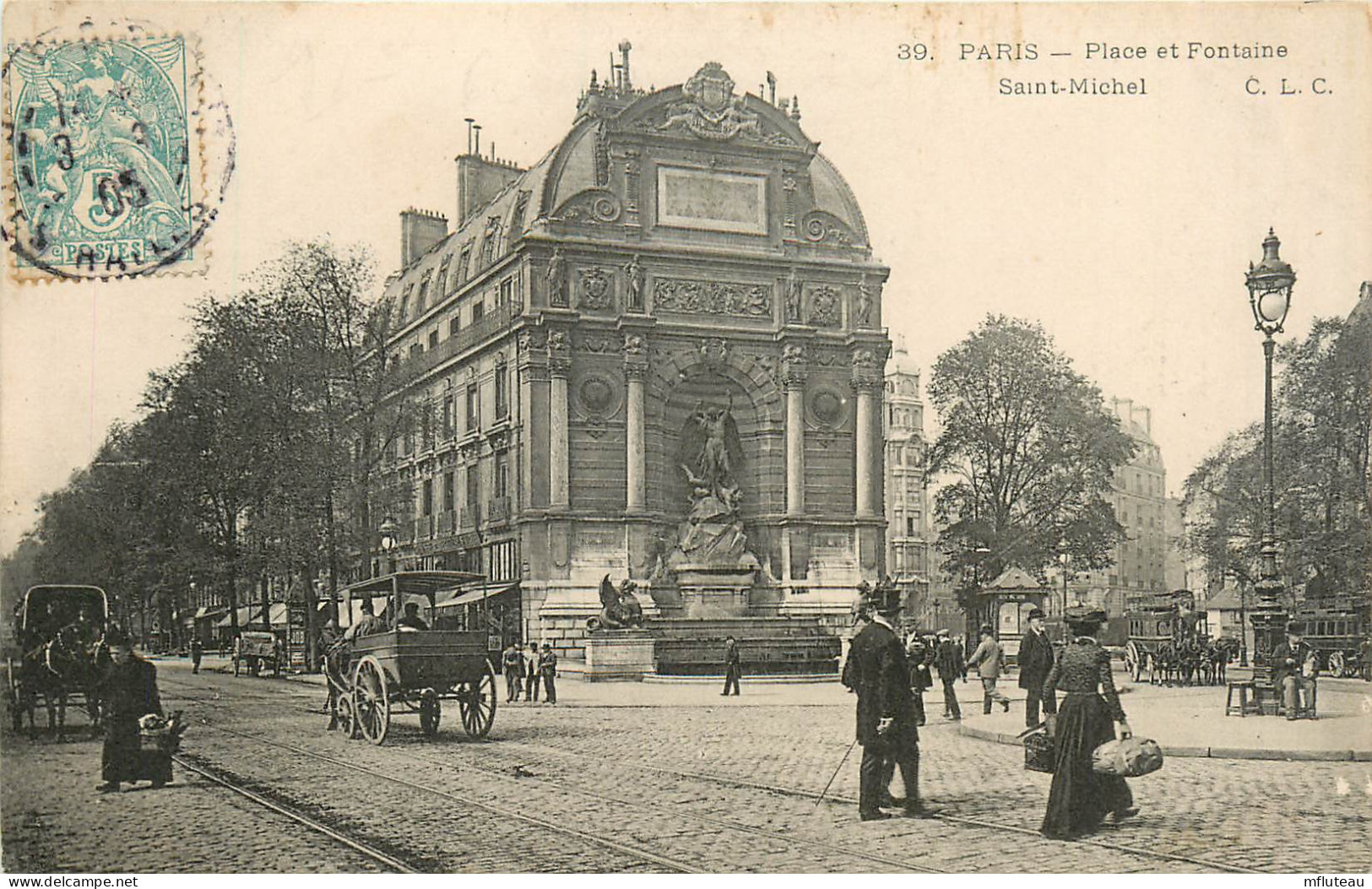 75* PARIS (15)  Place Et Fontaine St Michel           RL27,0661 - Arrondissement: 15