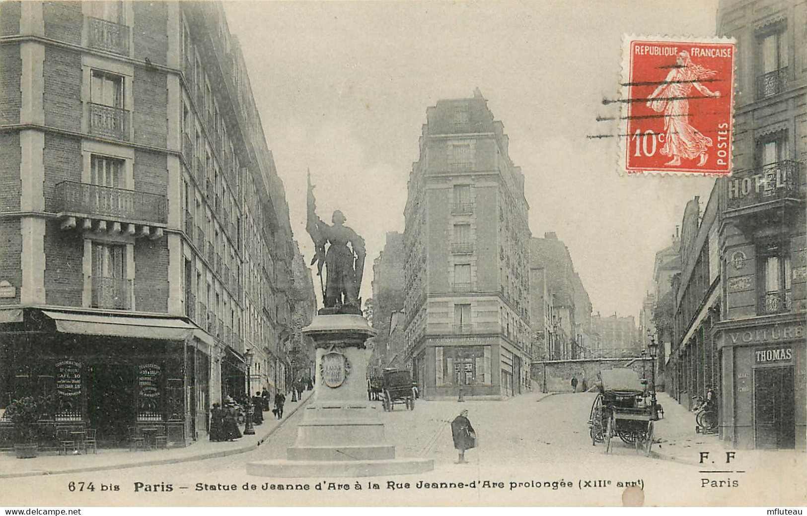 75* PARIS (13)   Rue Jeanne D Arc  Statue De Jeanne        RL27,0621 - Arrondissement: 13