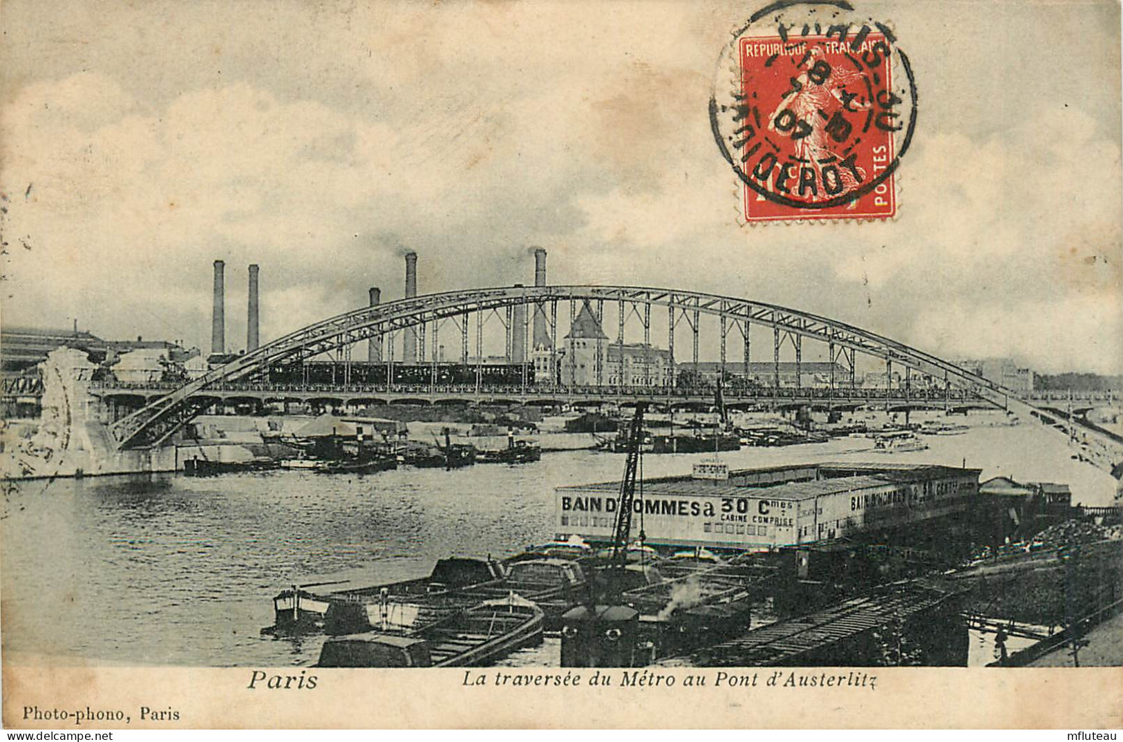 75* PARIS (13)  Traversee Du Metro Au Pont D Austerlitz - Distrito: 13