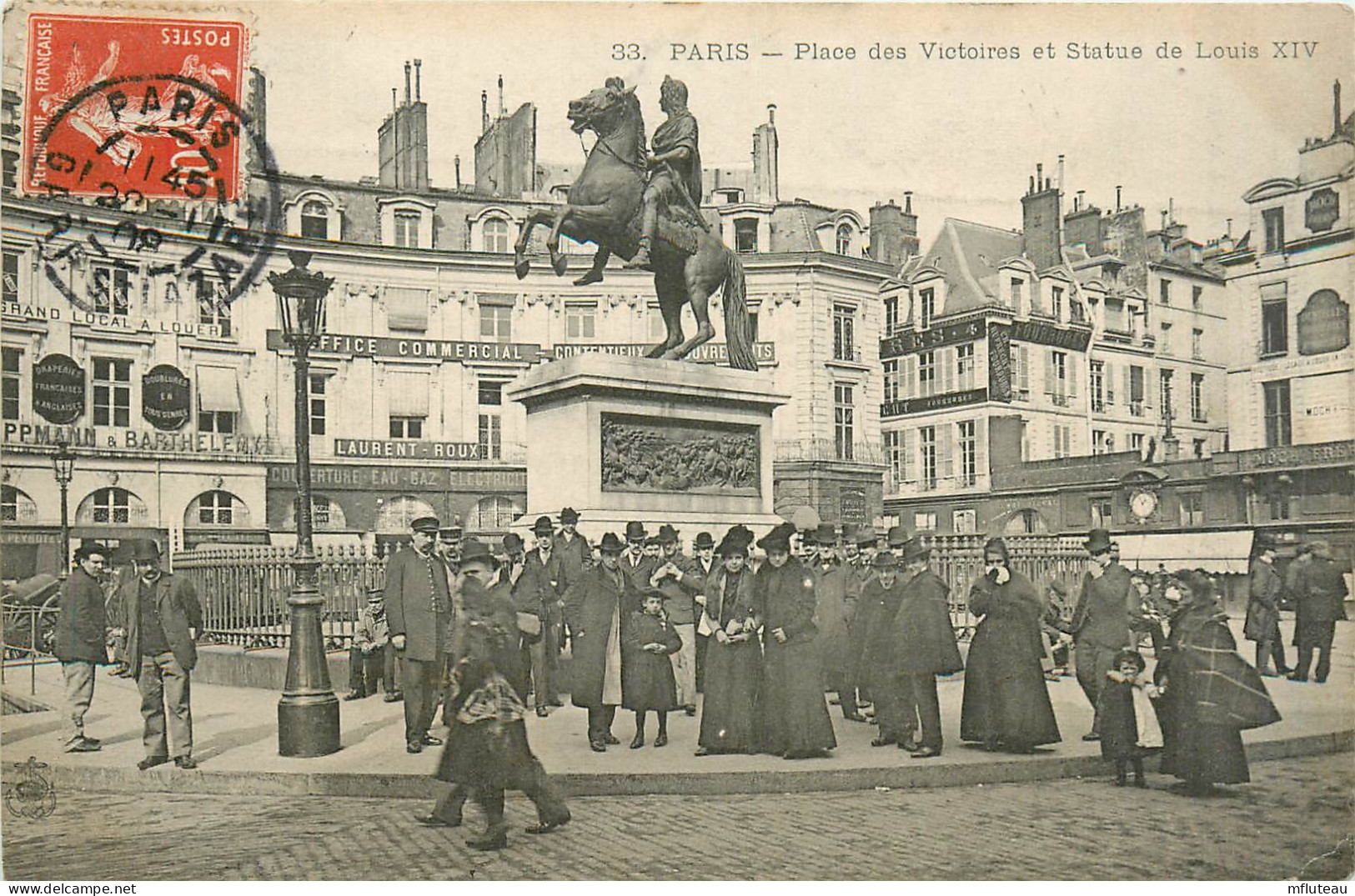 75* PARIS (12)  Place Des Victoires  Statue Louis XIV         RL27,0594 - District 12
