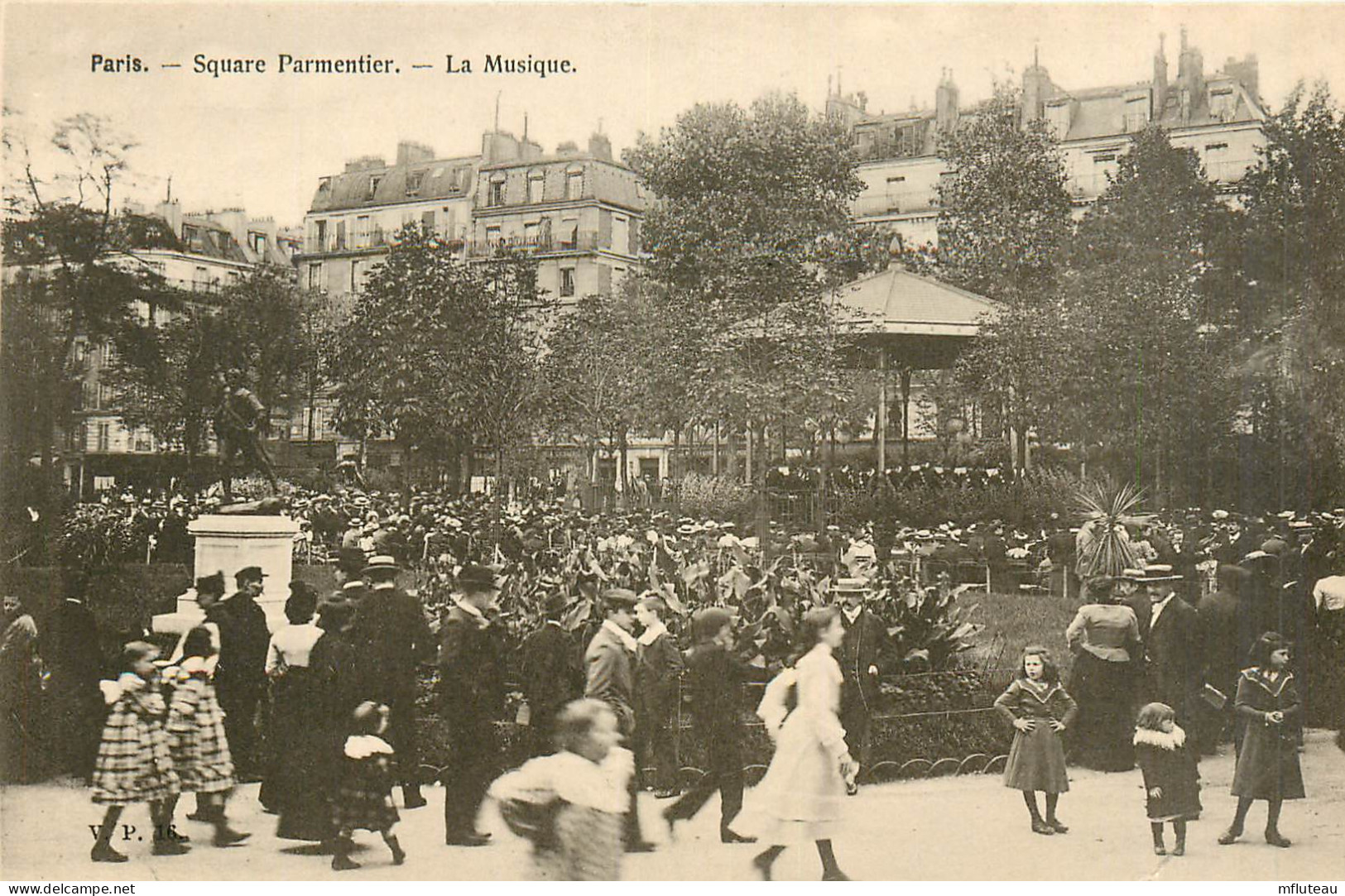 75* PARIS (11)  Square Parmentier  La Musique          RL27,0577 - District 11
