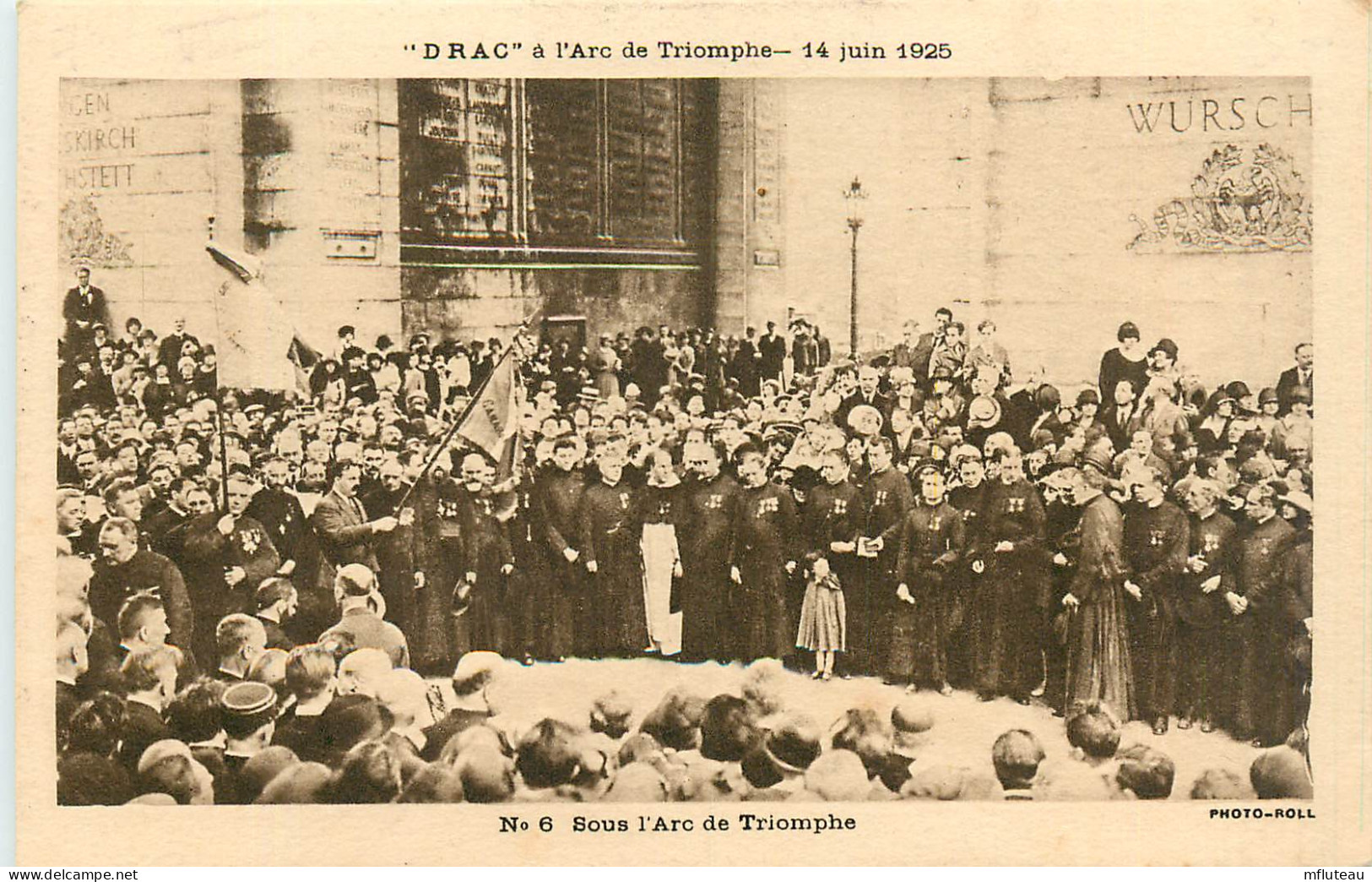 75* PARIS (8)   « D R A C «  A L Arc De Triomphe 14 Juin 1925        RL27,0444 - District 08