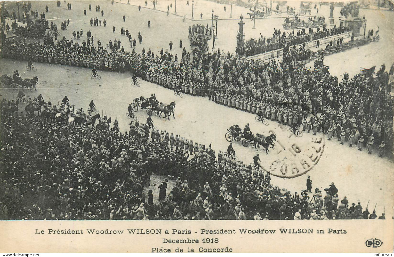 75* PARIS (8)  President Wilson  A Paris  Decembre 1918         RL27,0413 - Paris (08)