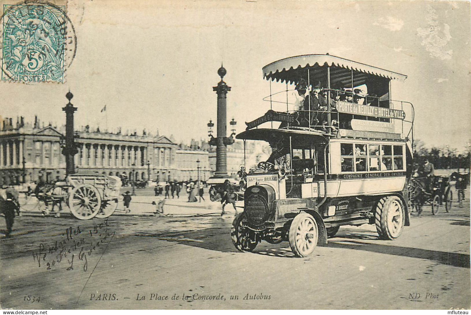 75* PARIS (8)   Place De La Concorde  Un Autobus        RL27,0406 - Paris (08)