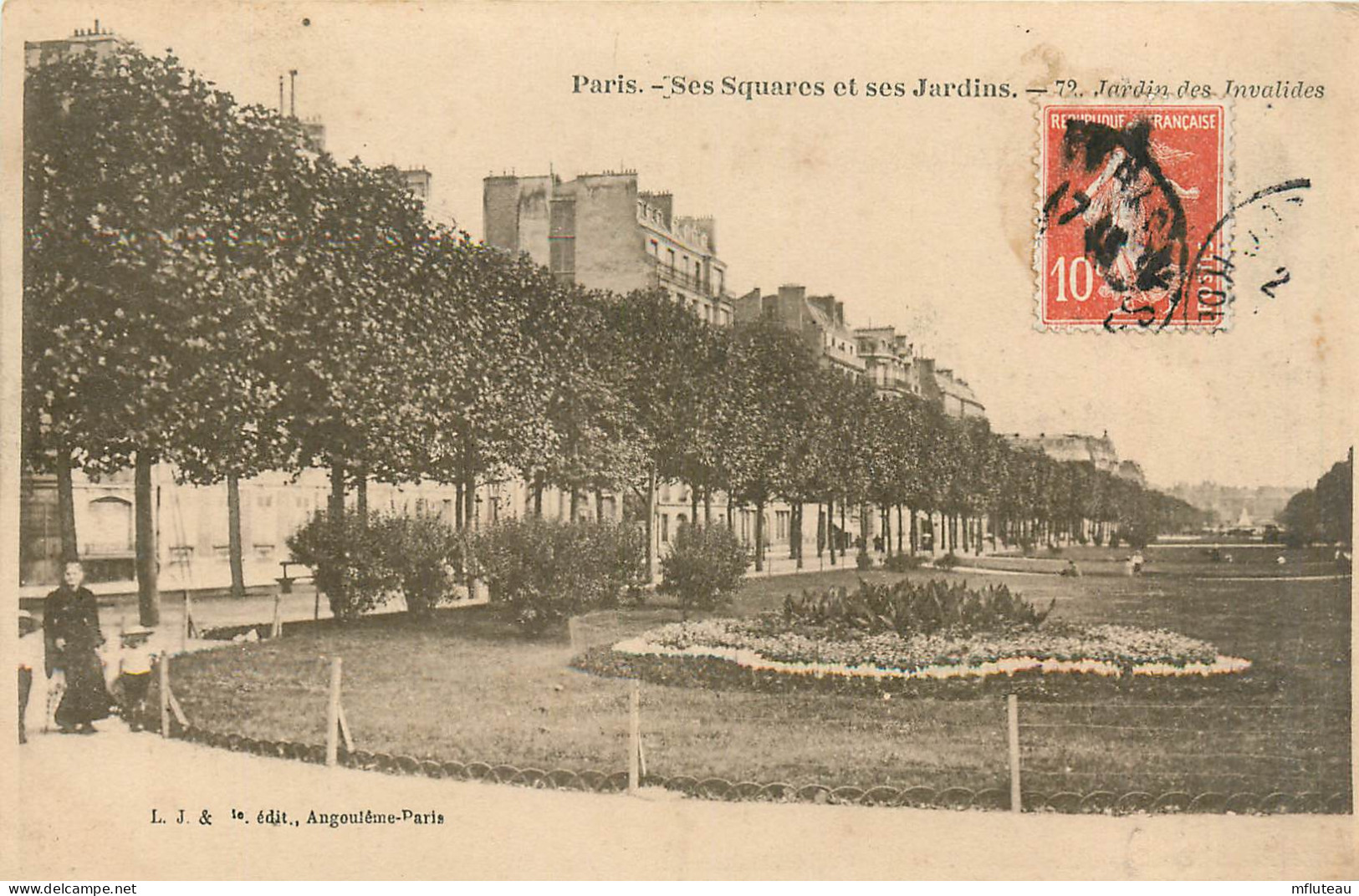 75* PARIS (7)   Suare  Jardins Des Invalides         RL27,0355 - District 07