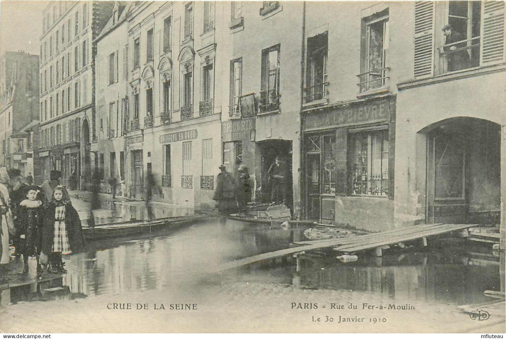 75* PARIS (5)   Crue 1910  Rue Du Fer A Moulin   RL27,0295 - Paris (05)