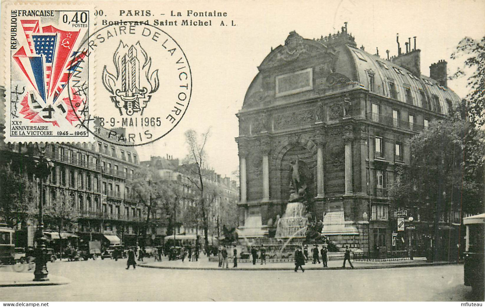 75* PARIS (5)  Bd St Michel  La Fontaine    RL27,0263 - District 05