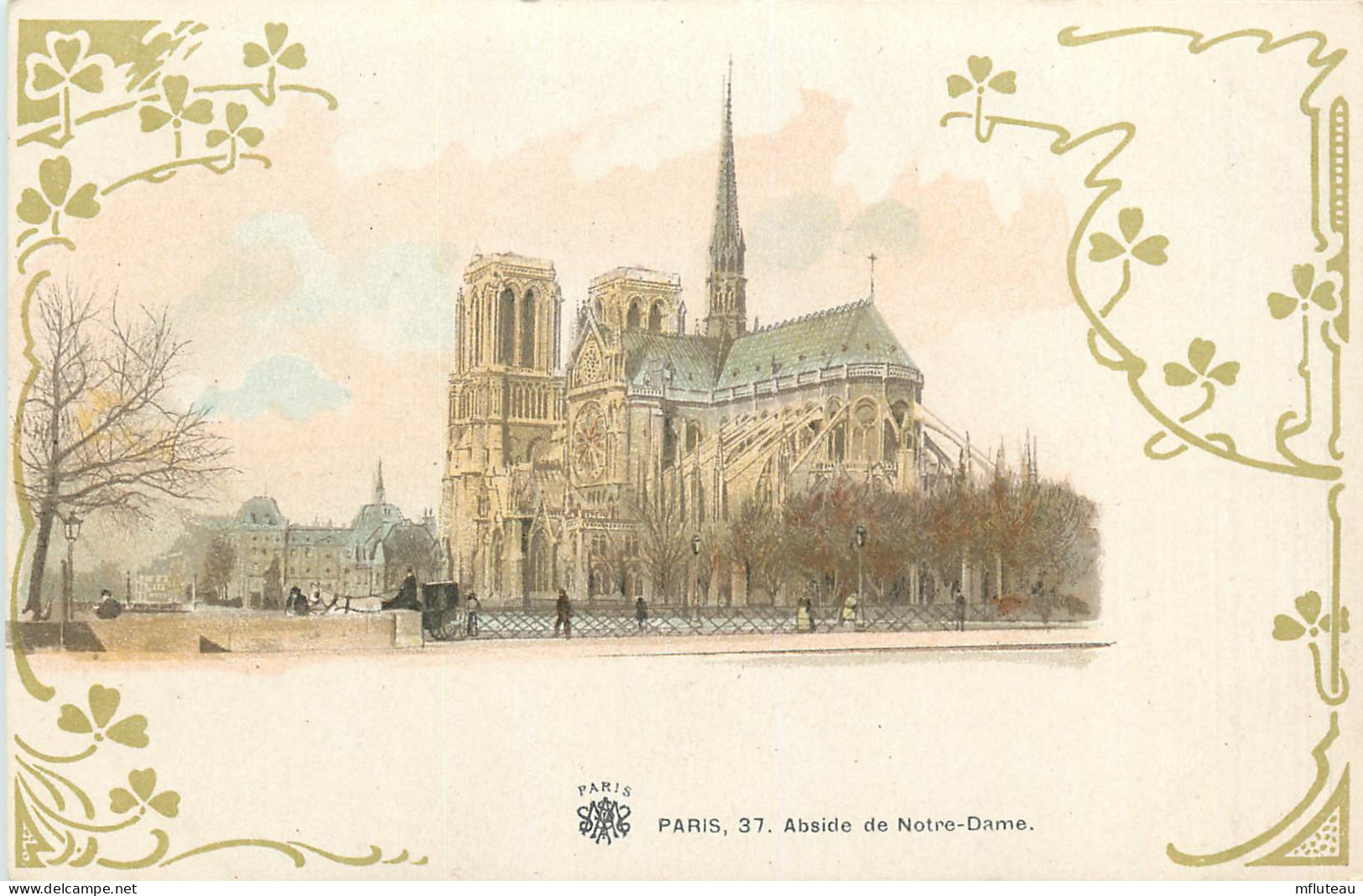 75* PARIS (4)   Abside De Notre Dame     RL27,0220 - Arrondissement: 04