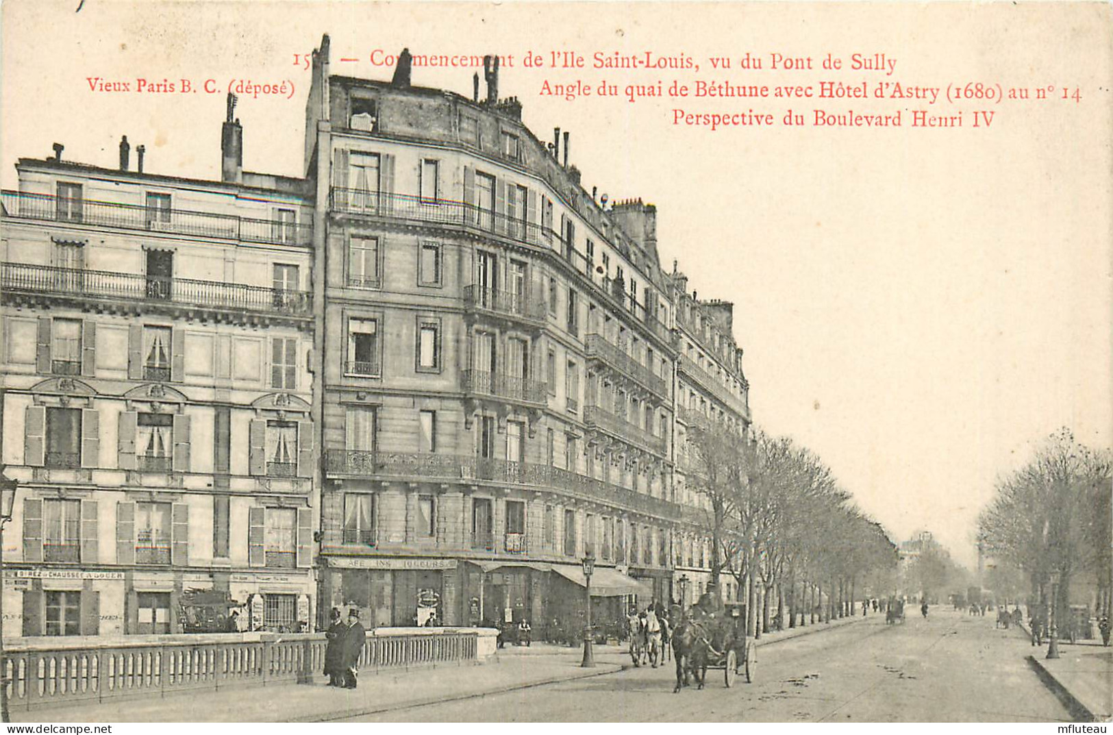 75* PARIS (4)  Commencement De L Ile St Louis    RL27,0215 - District 04