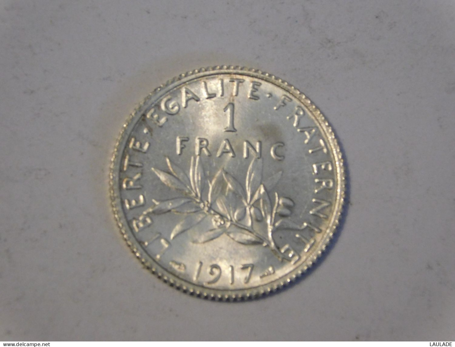 France 1 Franc 1917 FDC Silver Argent - 1 Franc