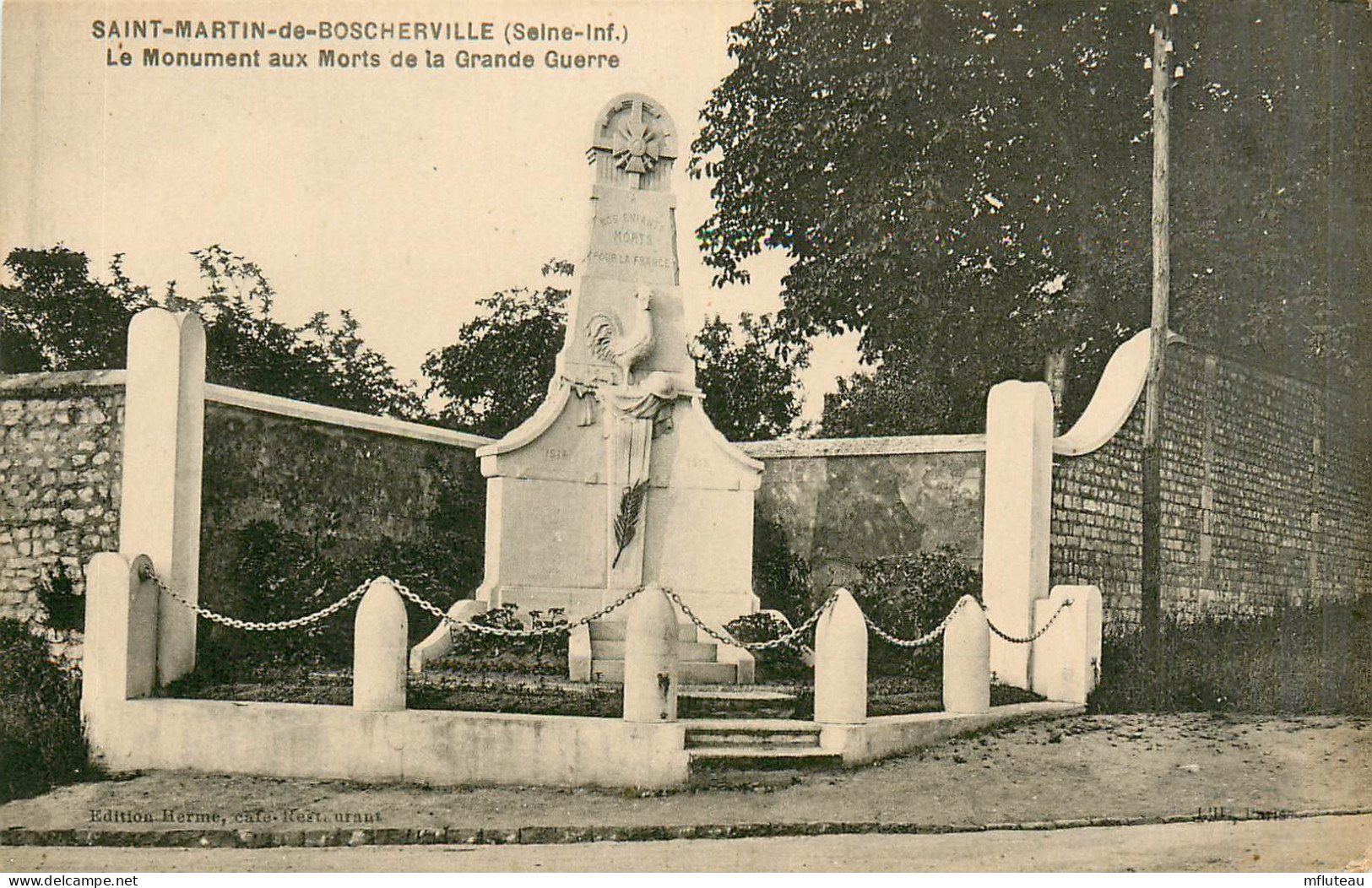 76* ST MARTIN DE BOSCHERVILLE  Monument Aux Morts            RL27,1095 - Saint-Martin-de-Boscherville