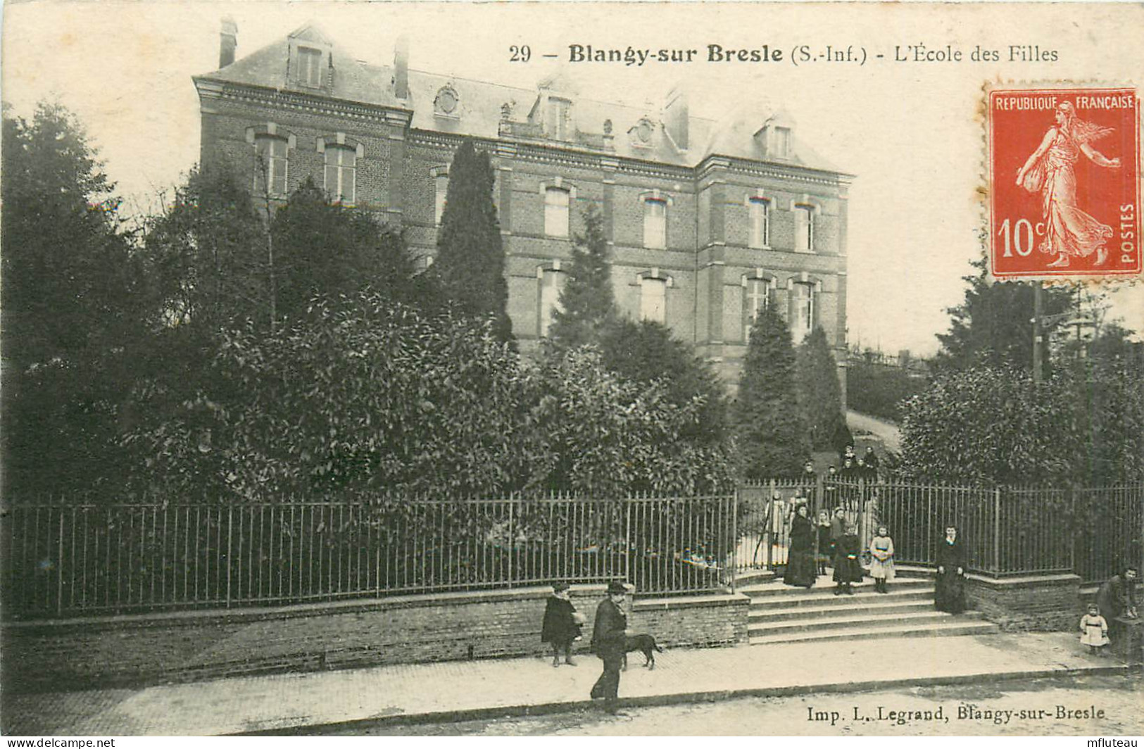 76* BLANGY S/BRESLE  Ecole Des Filles              RL27,1078 - Blangy-sur-Bresle