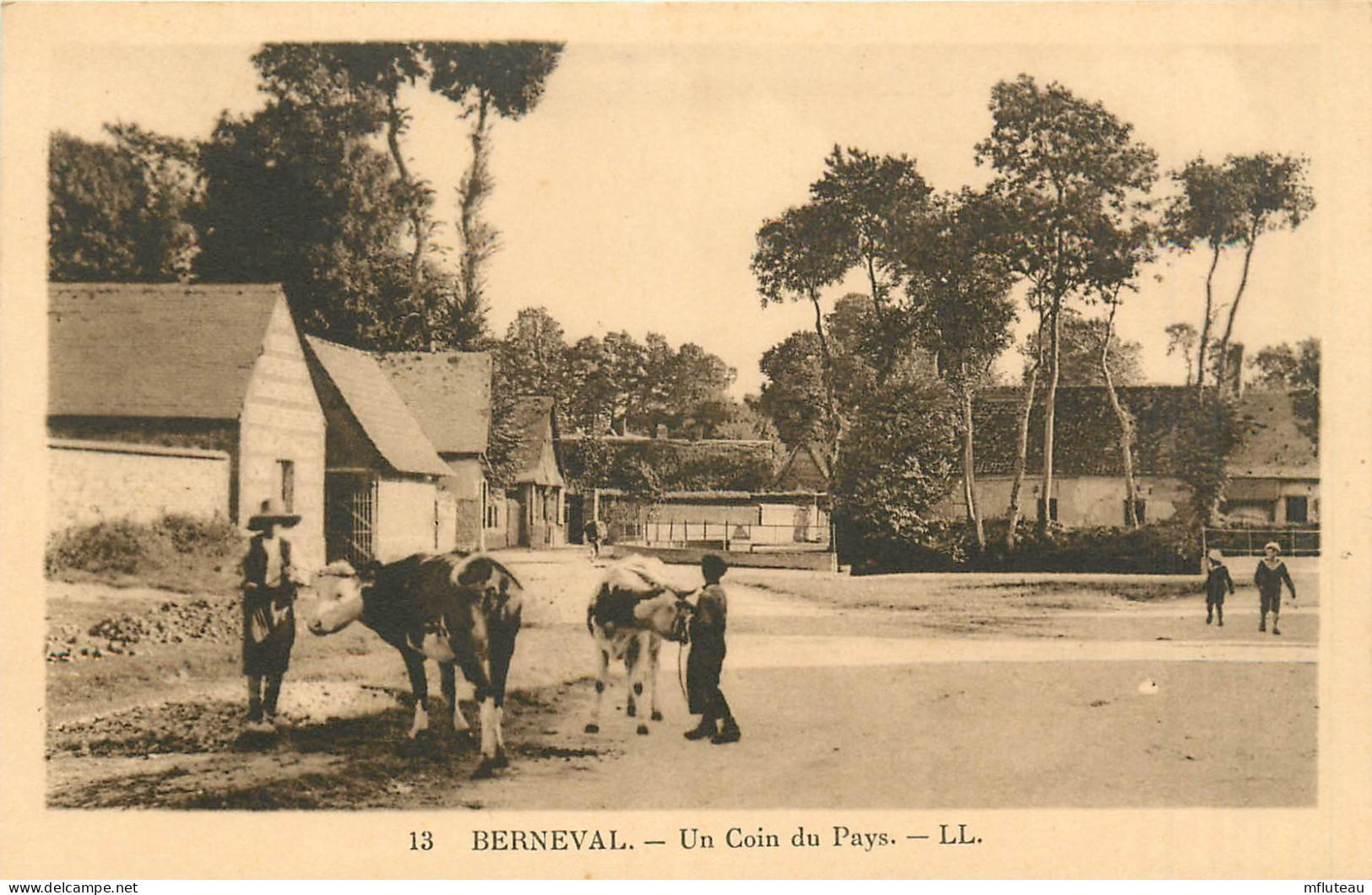 76* BERNEVAL  Un Coin Du Pays  - Bovins             RL27,1067 - Berneval