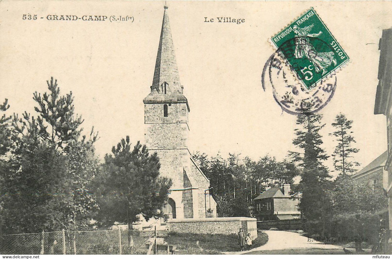 76* GRAND CAMP   Le Village  - Eglise             RL27,0986 - Autres & Non Classés