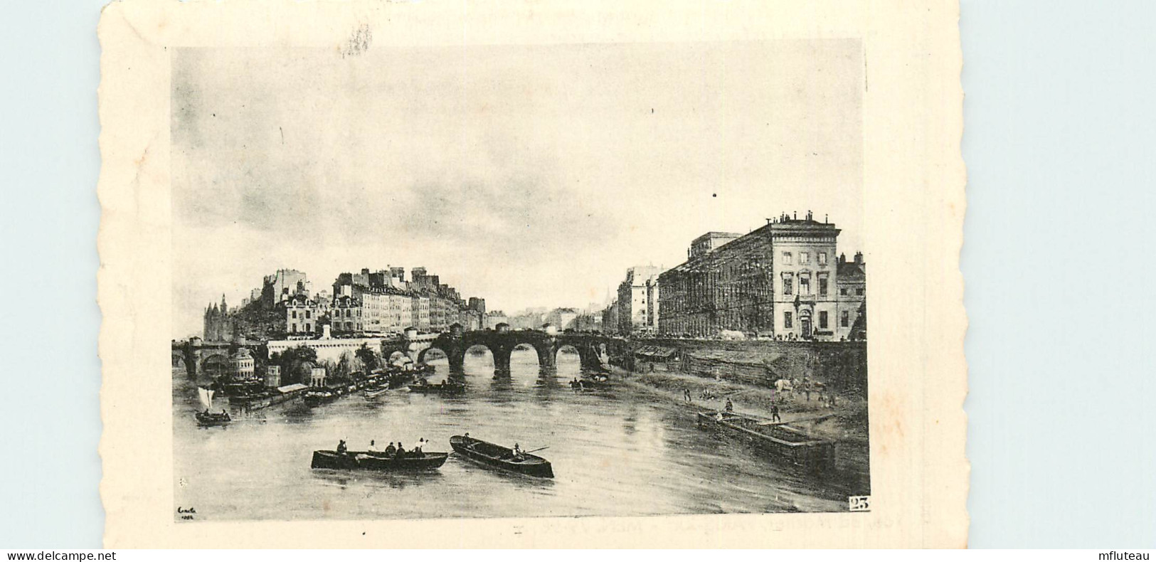 75* PARIS (20) Pont Neuf En 1832  Labo Recherches Therapeutiques       RL27,0957 - Distretto: 18