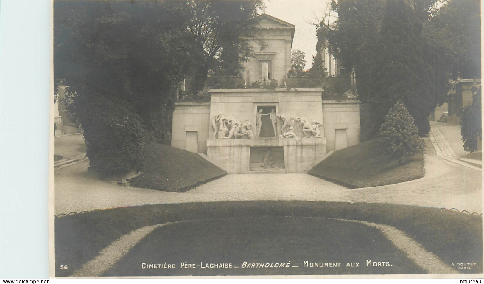 75* PARIS (20)    Pere Lachaise  Monument Aux Morts        RL27,0960 - Arrondissement: 18