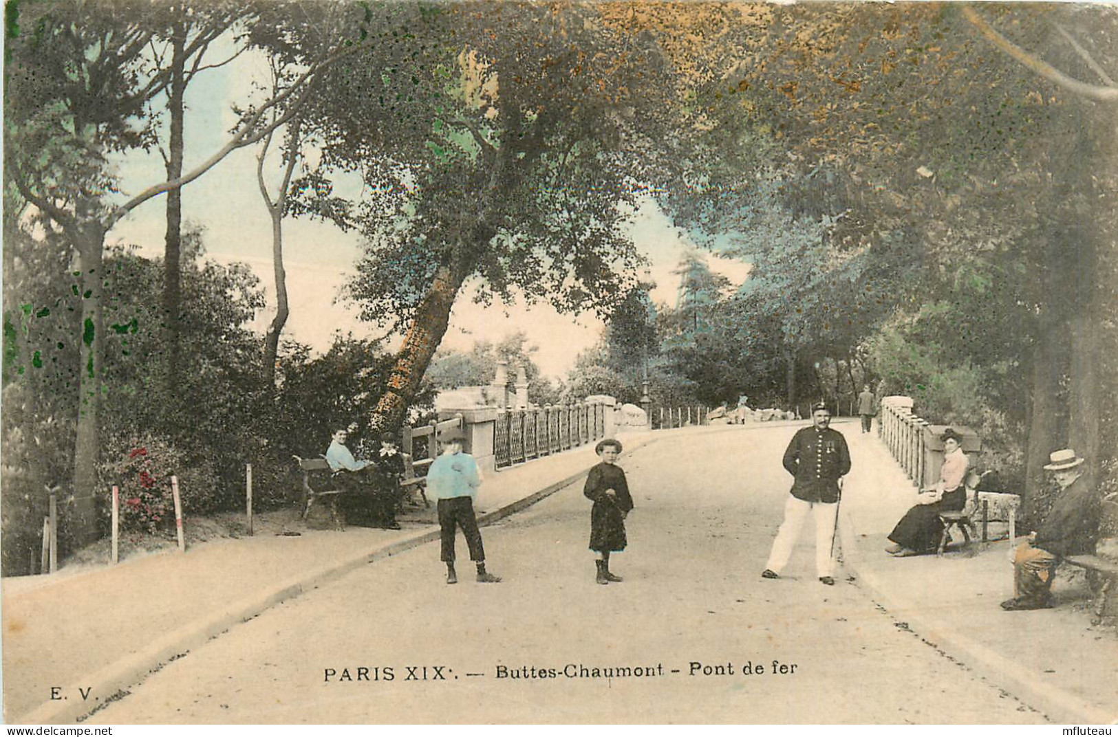 75* PARIS (19)   Buttes Chaumont      Pont De Fer    RL27,0946 - Paris (17)