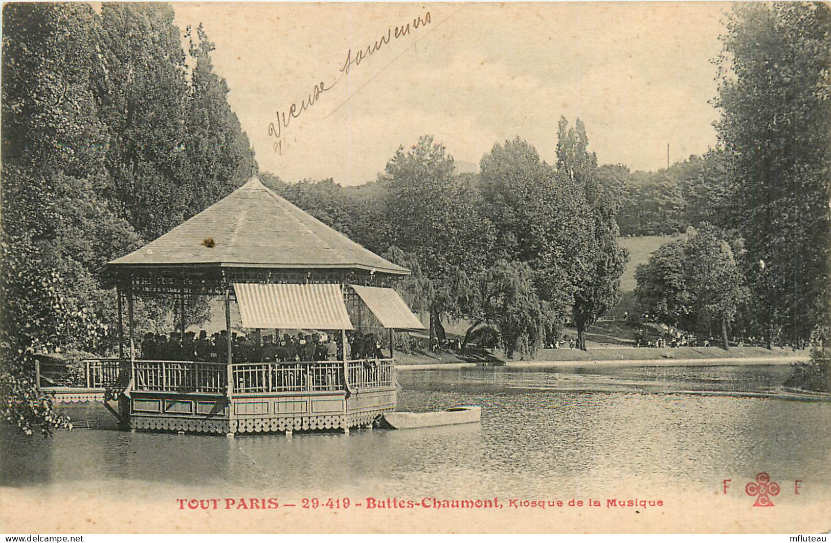 75* PARIS (19)   Buttes Chaumont   -  Kiosque Musique       RL27,0941 - Arrondissement: 17