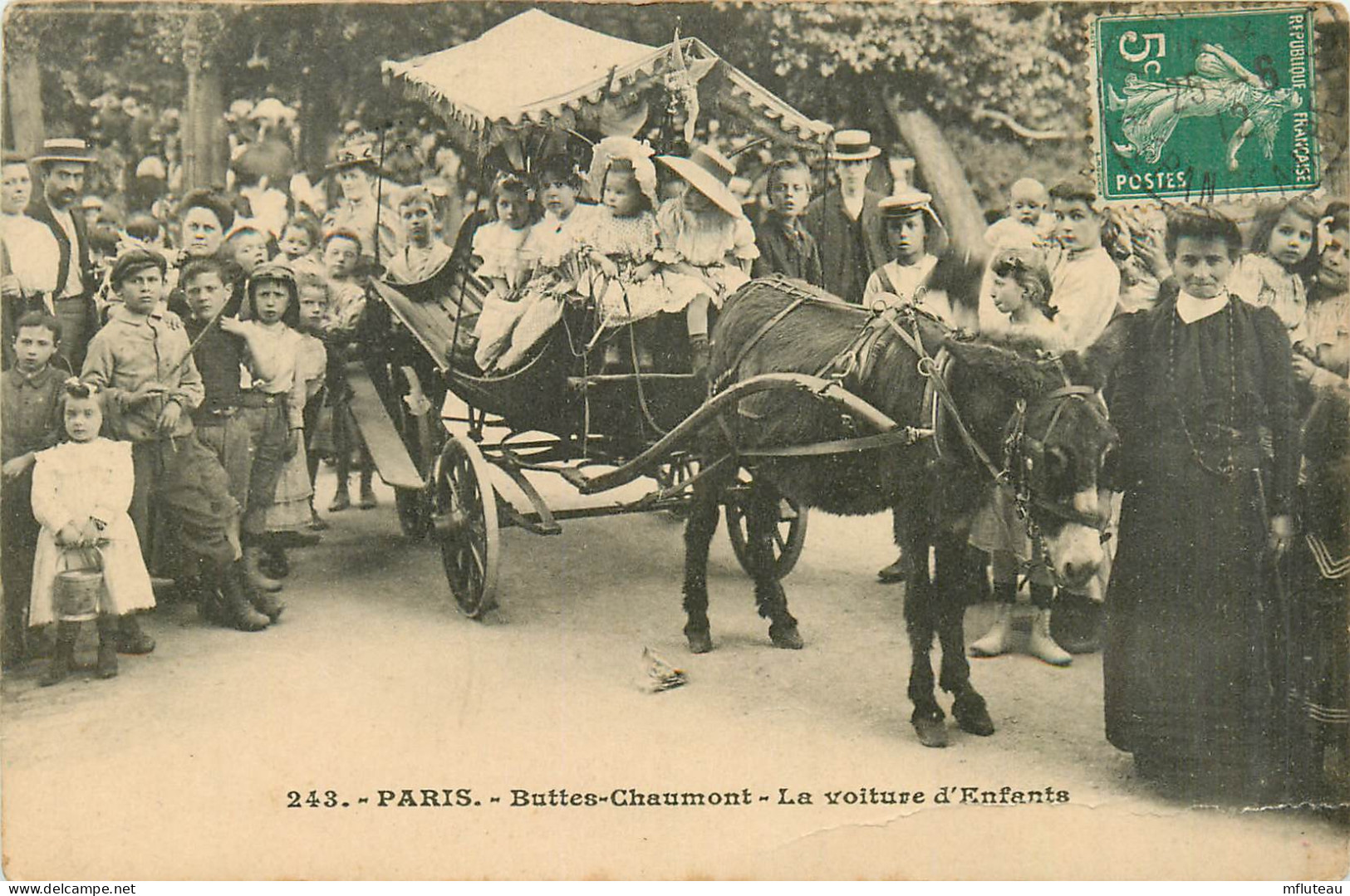 75* PARIS (19)  Buttes Chaumont    -  Voiture D Enfants      RL27,0936 - District 17