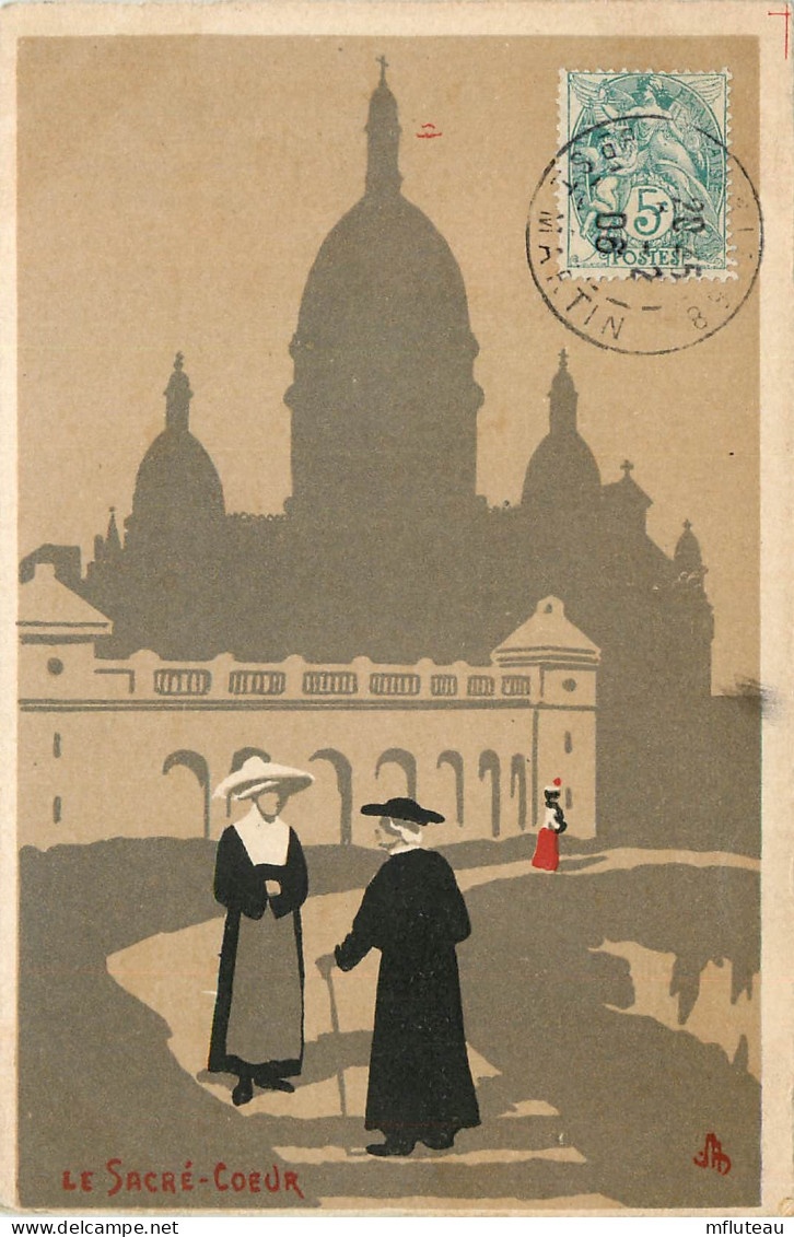 75* PARIS (18)   Montmartre -    Le Sacre Cur (illustree)       RL27,0922 - Distretto: 16