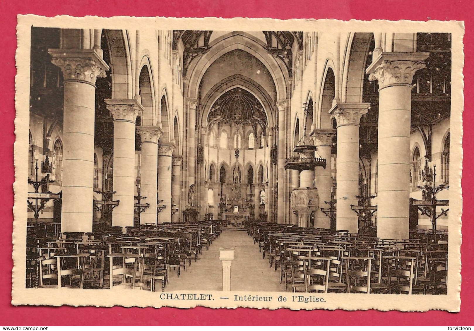 C.P. Châtelet = Intérieur  De L' Eglise  +  Scan  2 - Châtelet
