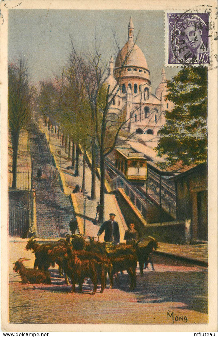 75* PARIS (18)   Montmartre -  Chevrier  Pres Du Funiculaire          RL27,0854 - Distretto: 16