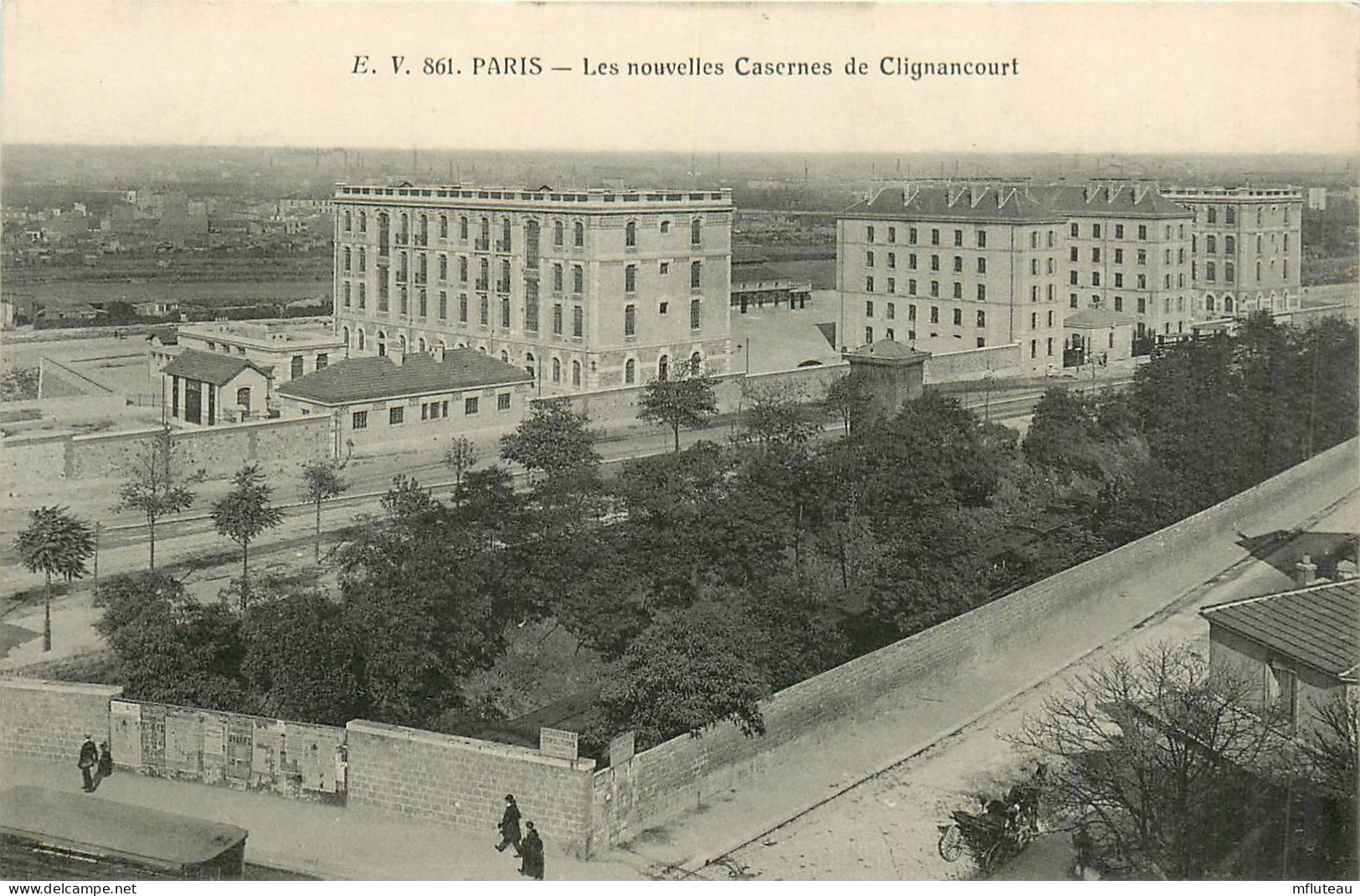 75* PARIS (18)    Nouvelles Caserne De Clignancourt        RL27,0852 - Casernes