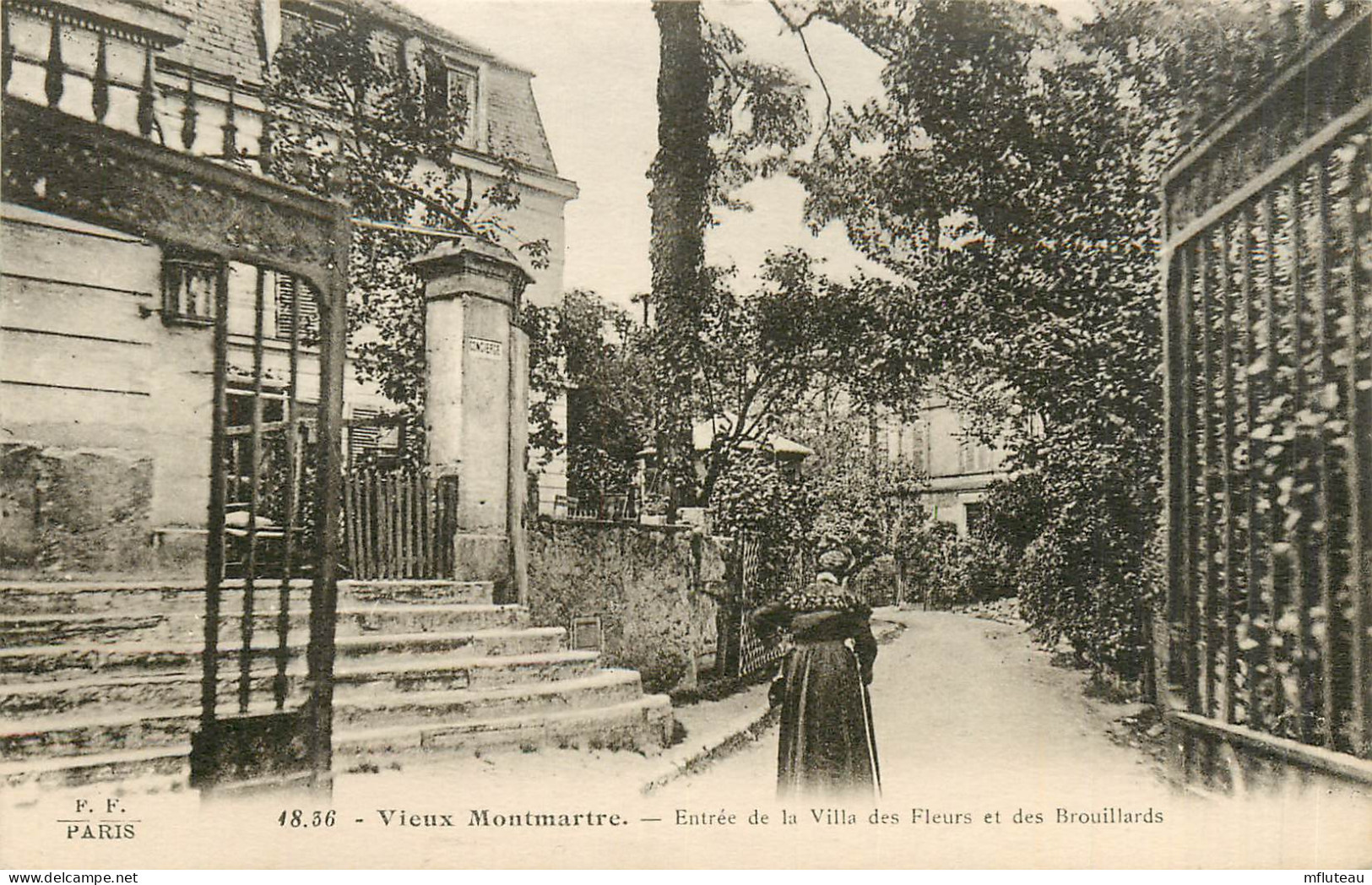 75* PARIS (18)   Montmartre -  Entree Villa Des Fleurs Et Des Brouillards       RL27,0814 - District 16