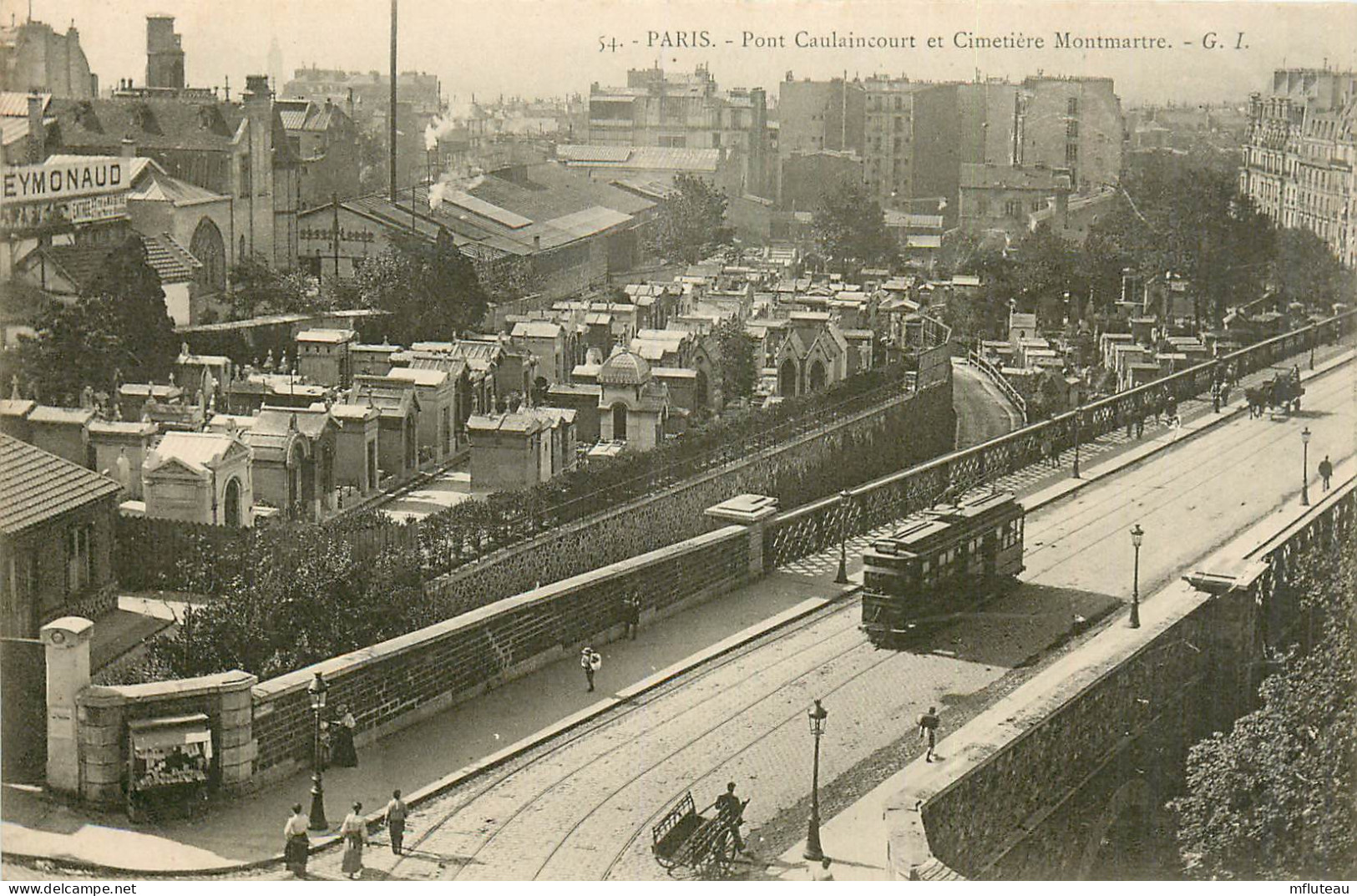 75* PARIS (18)   Montmartre -  Place Caulaincourt Et Le Cimetiere      RL27,0812 - District 16