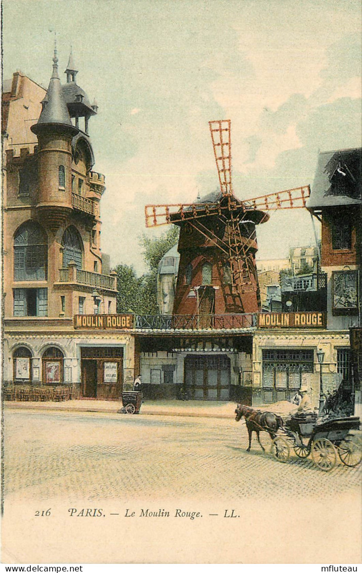 75* PARIS (18)   Montmartre -    Le Moulin Rouge    RL27,0802 - Distretto: 16