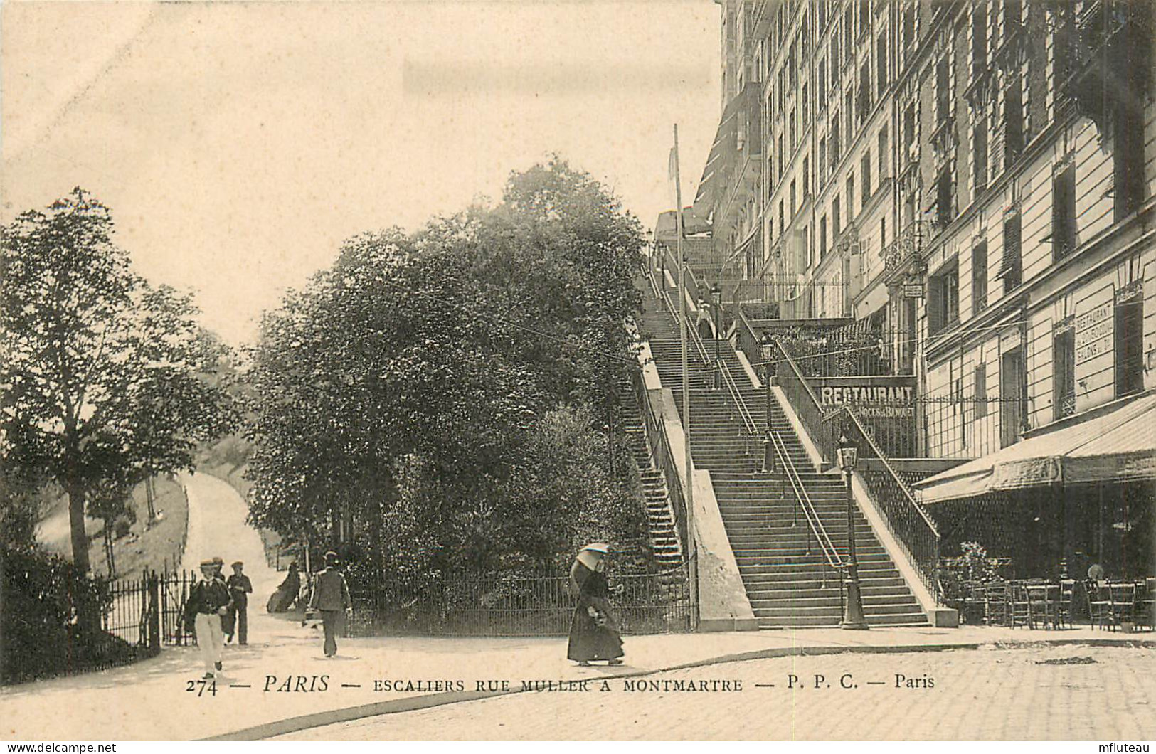 75* PARIS (18)   Montmartre -   Escaliers Rue Muller    RL27,0790 - Distretto: 16