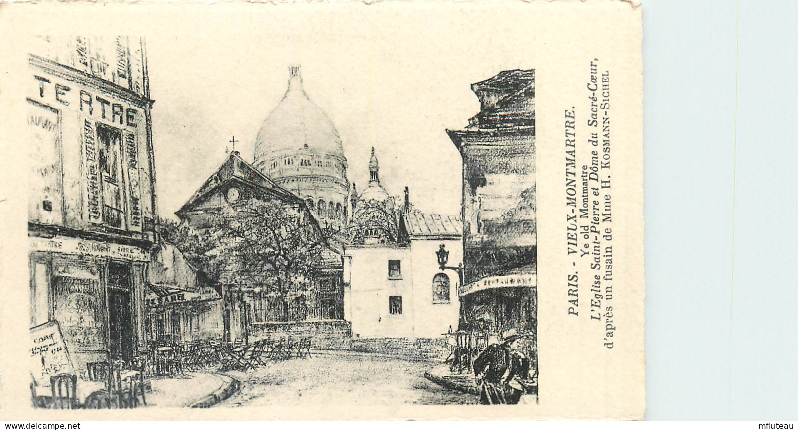 75* PARIS (18)   Montmartre -   Eglise St Pierre  (dessin)    RL27,0783 - Arrondissement: 16
