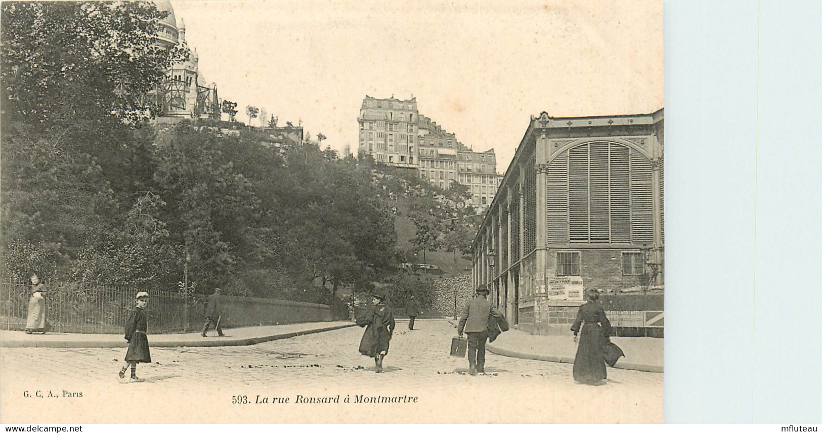 75* PARIS (18)  Montmartre -    La Rue Ronsard          RL27,0775 - District 16