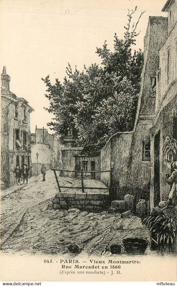 75* PARIS (18)  Montmartre -  Ru Marcadet En 1860      RL27,0766 - District 16