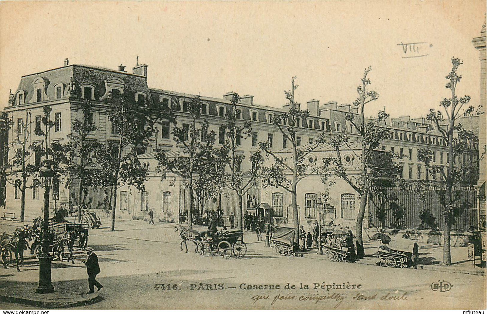 75* PARIS (17)    Caserne De La Pepiniere        RL27,0761 - Barracks