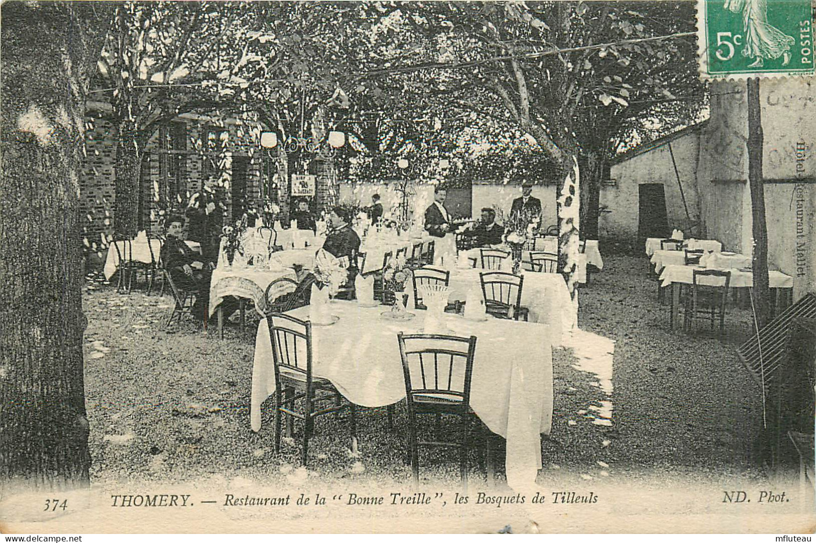 77* THOMERY   Restaurant « la Bonne Treille »     RL27,1636 - Other & Unclassified